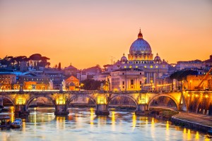 Rome at sunset